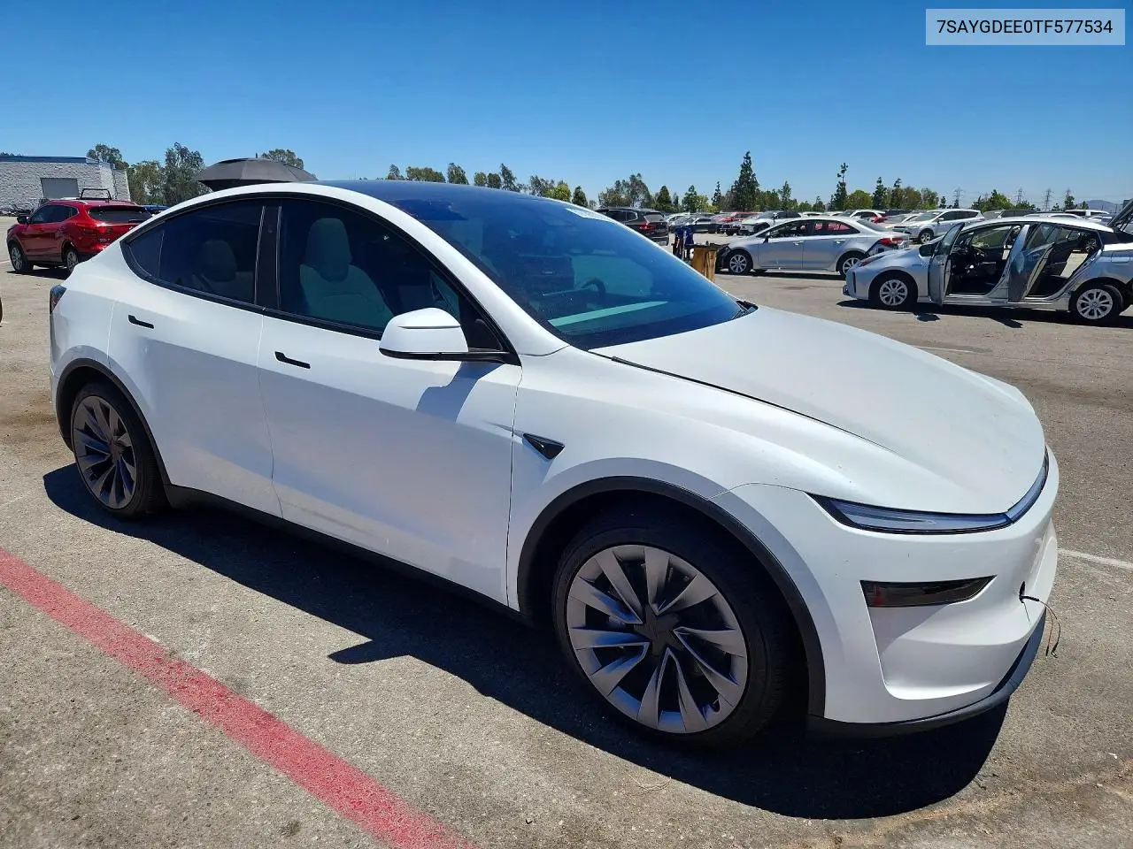 2026 Tesla Model Y VIN: 7SAYGDEE6TF577781 Lot: 59186076