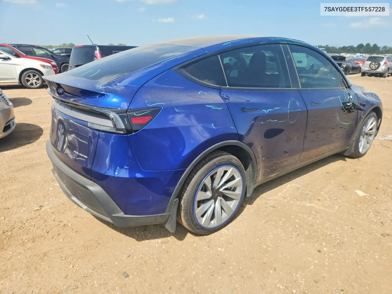 2026 Tesla Model Y VIN: 7SAYGDEE3TF557228 Lot: 59319576