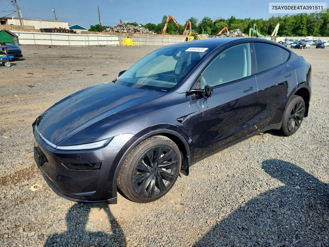 2026 Tesla Model Y VIN: 7SAYGDEE4TA391511 Lot: 59649436