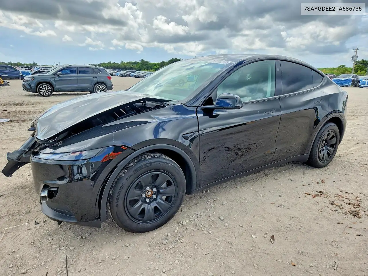 2026 Tesla Model Y VIN: 7SAYGDEE2TA686736 Lot: 59657266