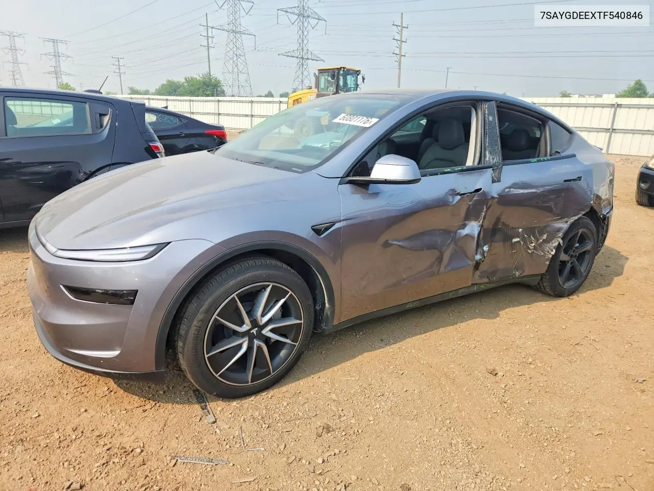 2026 Tesla Model Y VIN: 7SAYGDEEXTF540846 Lot: 60801176