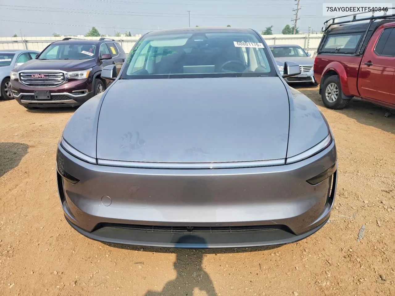 2026 Tesla Model Y VIN: 7SAYGDEEXTF540846 Lot: 60801176