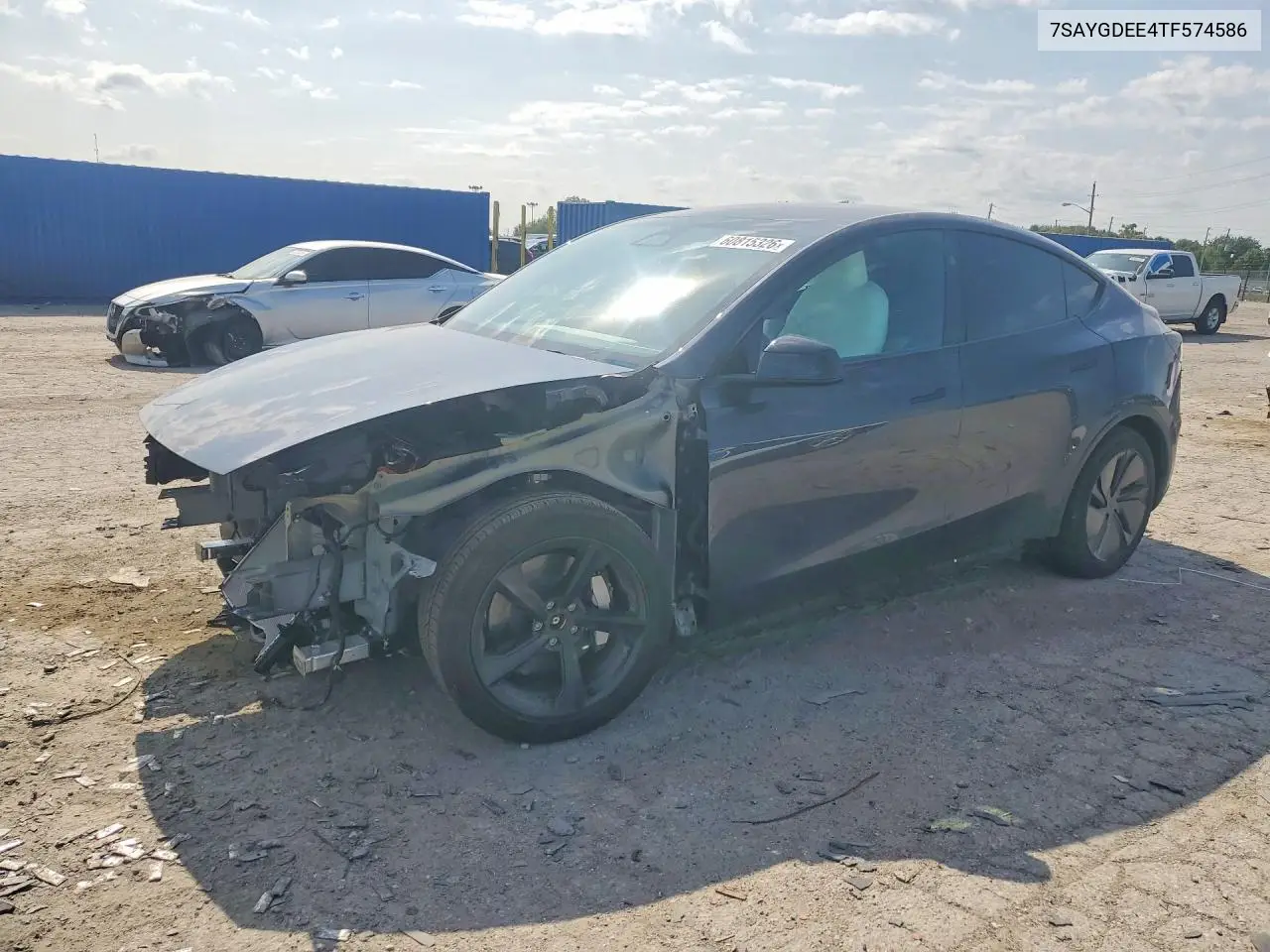 2026 Tesla Model Y VIN: 7SAYGDEE4TF574586 Lot: 60815326