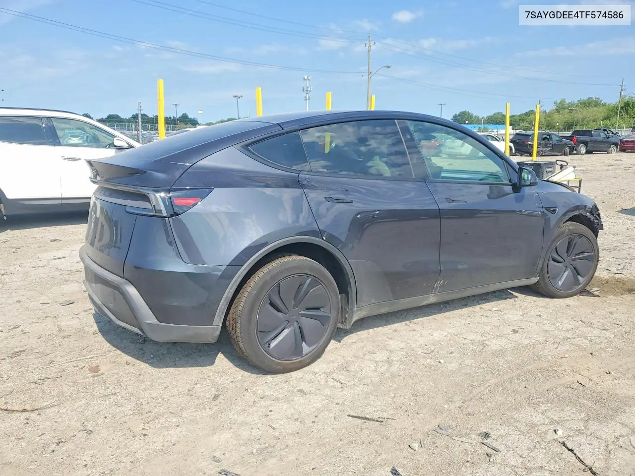 2026 Tesla Model Y VIN: 7SAYGDEE4TF574586 Lot: 60815326