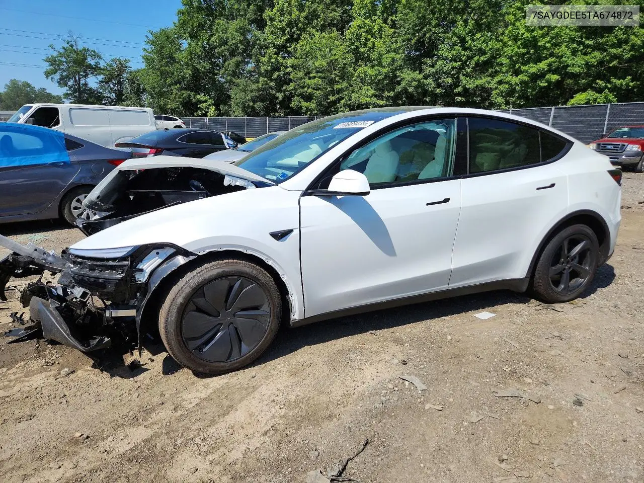 2026 Tesla Model Y VIN: 7SAYGDEE5TA674872 Lot: 60989436