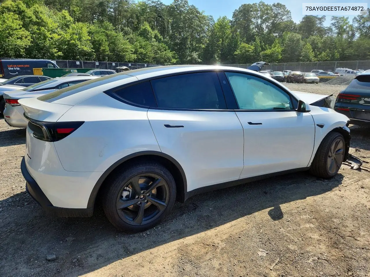 2026 Tesla Model Y VIN: 7SAYGDEE5TA674872 Lot: 60989436