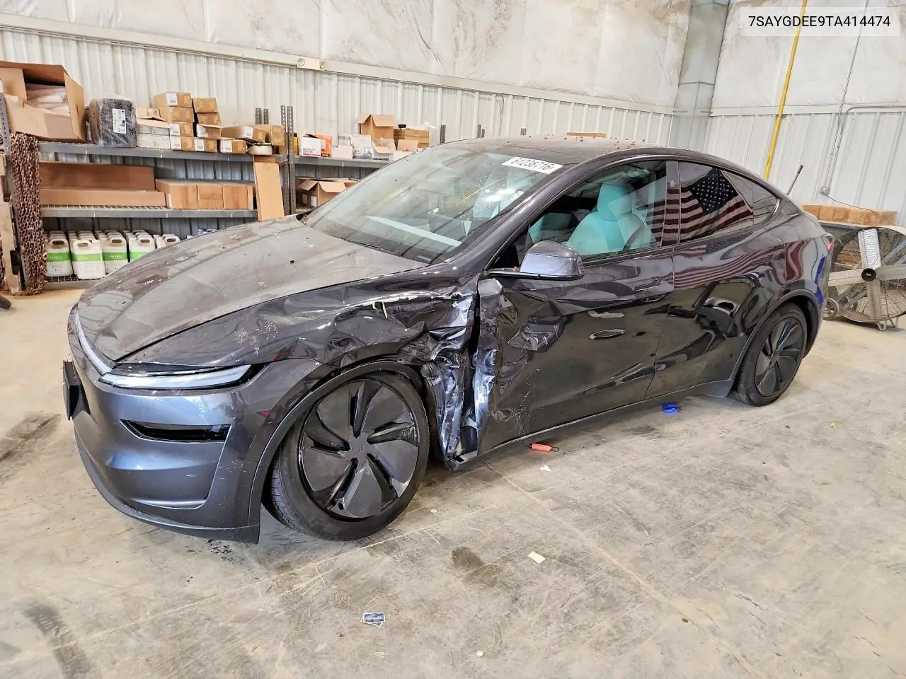 2026 Tesla Model Y VIN: 7SAYGDEE9TA414474 Lot: 61238716