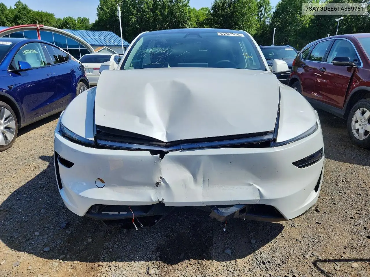 2026 Tesla Model Y VIN: 7SAYGDEE6TA389761 Lot: 61352976