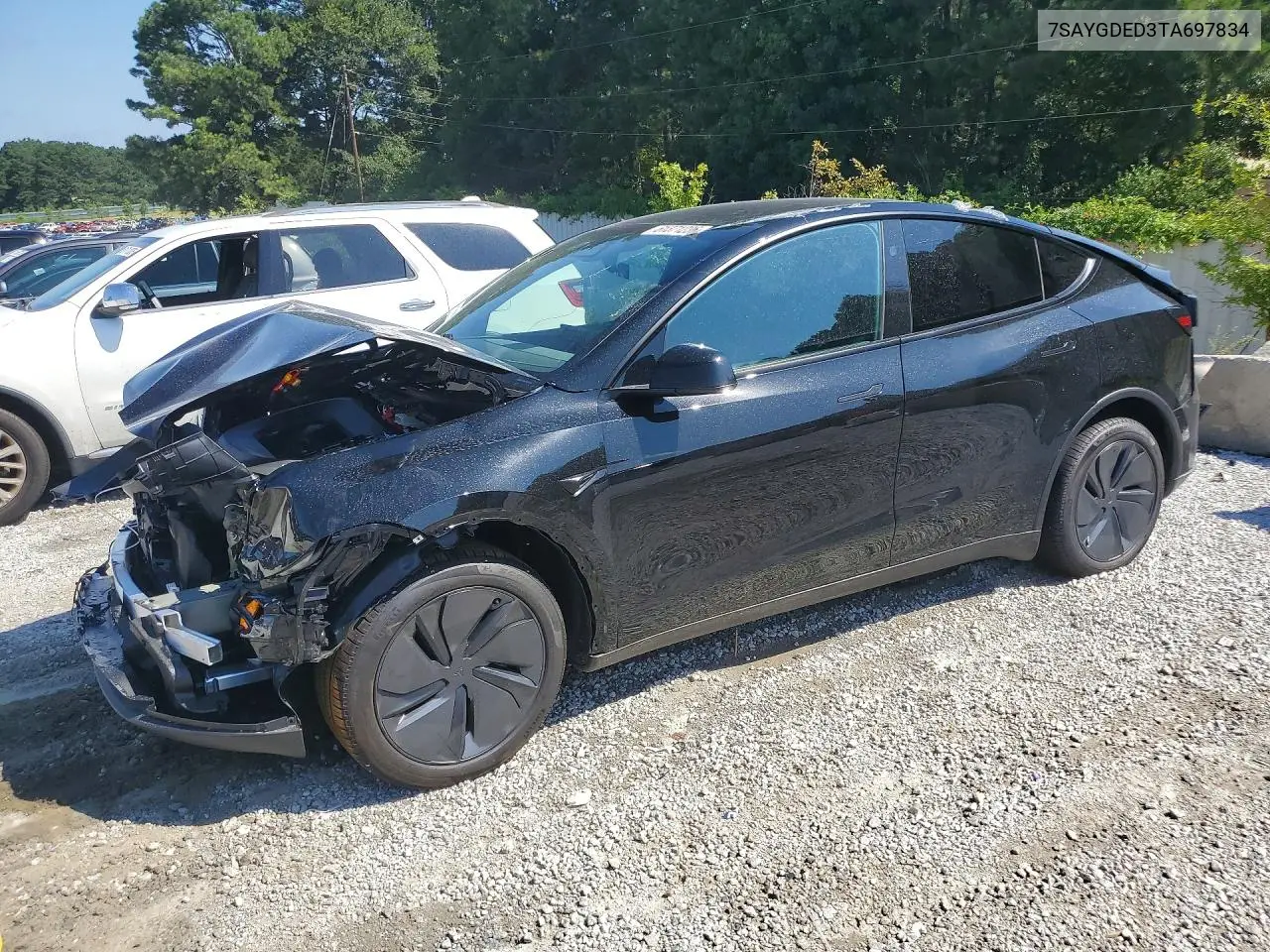 2026 Tesla Model Y VIN: 7SAYGDED3TA697834 Lot: 61371236