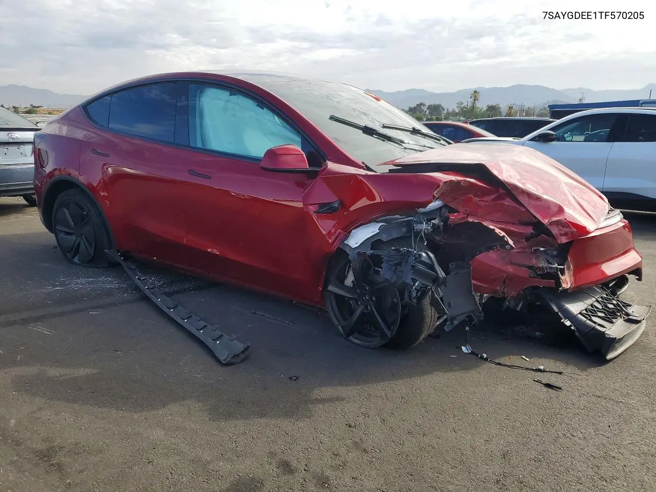 2026 Tesla Model Y VIN: 7SAYGDEE1TF570205 Lot: 62008496