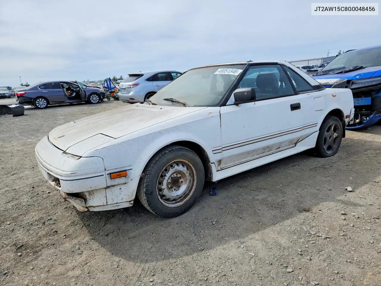 1986 Toyota Mr2 Base VIN: JT2AW15C8G0048456 Lot: 49051346
