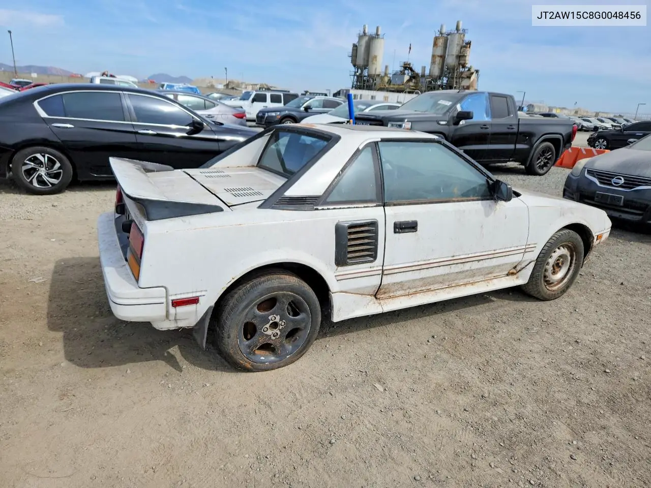 1986 Toyota Mr2 Base VIN: JT2AW15C8G0048456 Lot: 49051346
