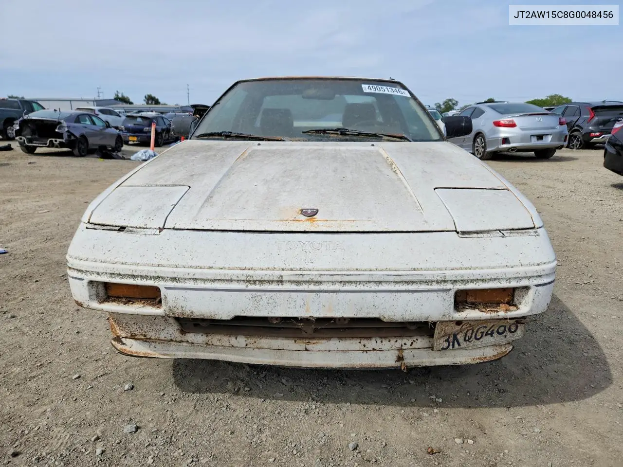 1986 Toyota Mr2 Base VIN: JT2AW15C8G0048456 Lot: 49051346
