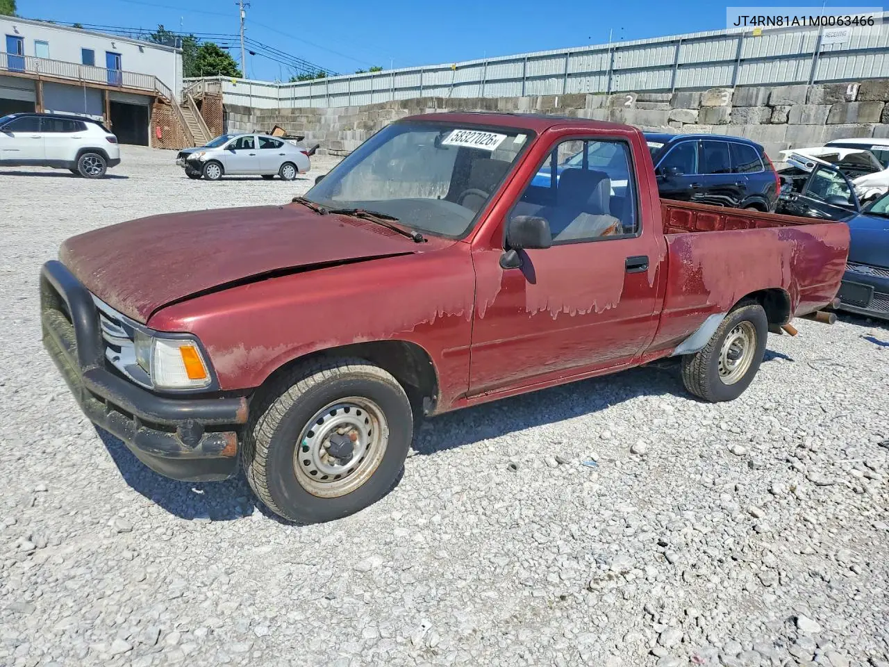1991 Toyota Pickup 1/2 Ton Short Wheelbase VIN: JT4RN81A1M0063466 Lot: 58327026