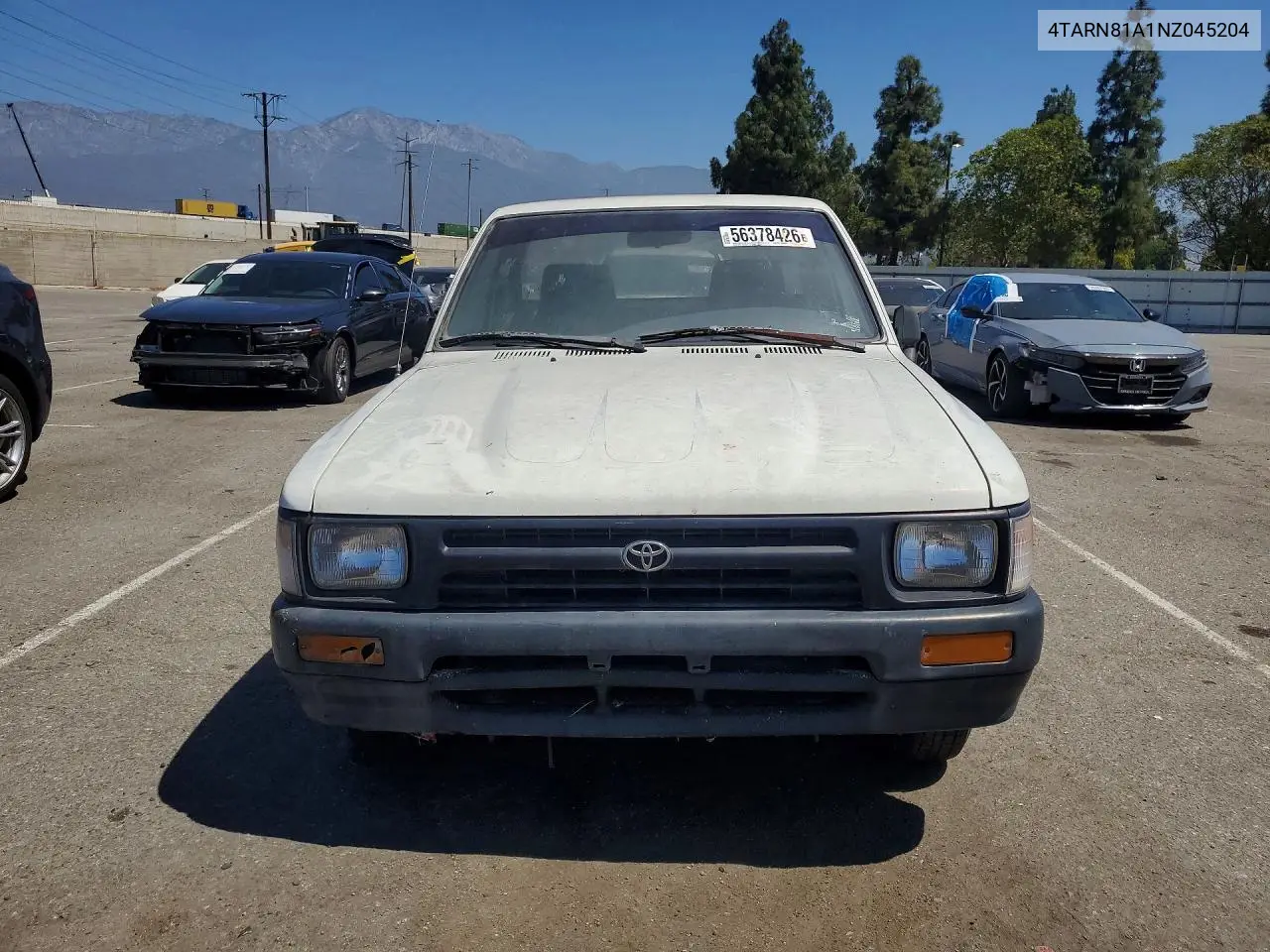 1992 Toyota Pickup VIN: 4TARN81A1NZ045204 Lot: 56378426