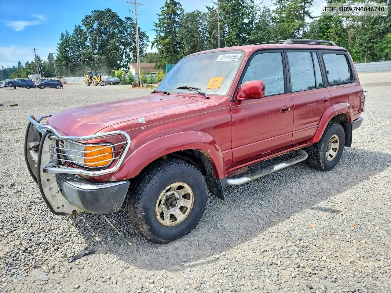 1992 Toyota Land Cruiser Fj80 VIN: JT3FJ80W7N0046740 Lot: 59191056
