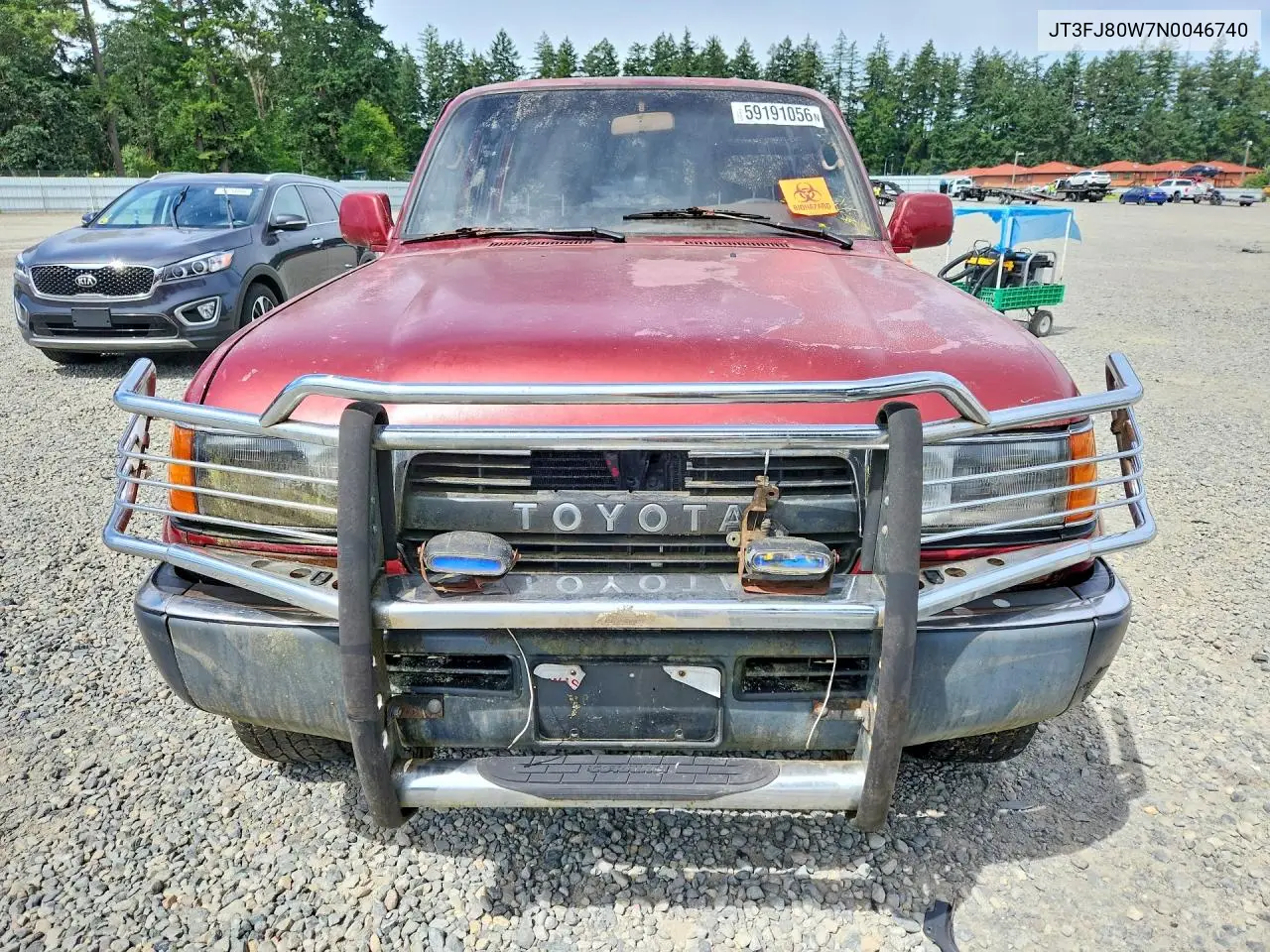 1992 Toyota Land Cruiser Fj80 VIN: JT3FJ80W7N0046740 Lot: 59191056