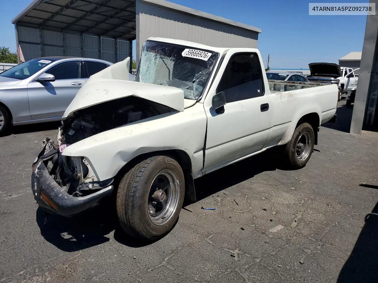 1993 Toyota Pickup 1/2 Ton Short Wheelbase Stb VIN: 4TARN81A5PZ092738 Lot: 59666926