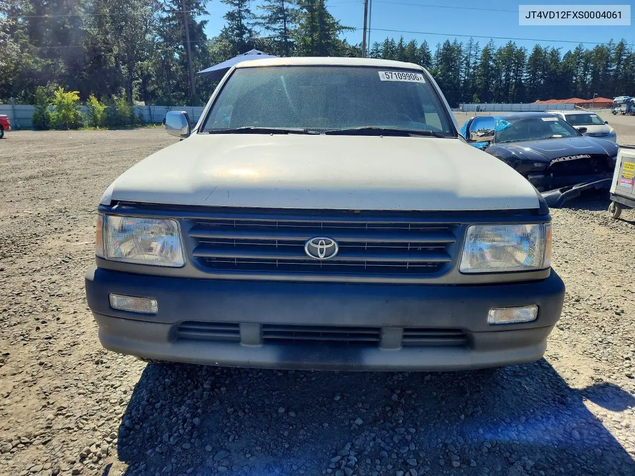 1995 Toyota T100 Xtracab Sr5 VIN: JT4VD12FXS0004061 Lot: 57109906
