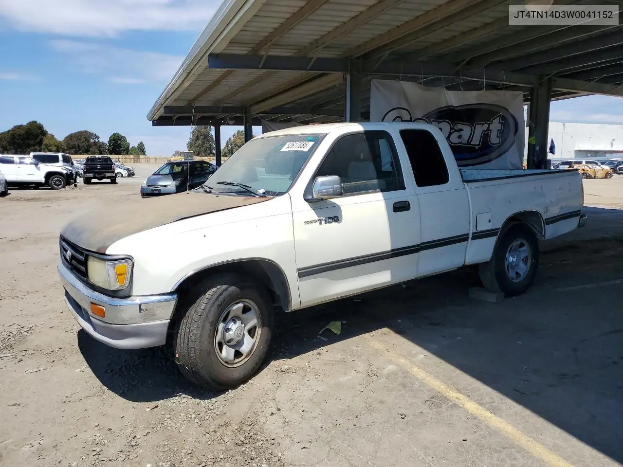 1998 Toyota T100 Xtracab Sr5 VIN: JT4TN14D3W0041152 Lot: 52617886