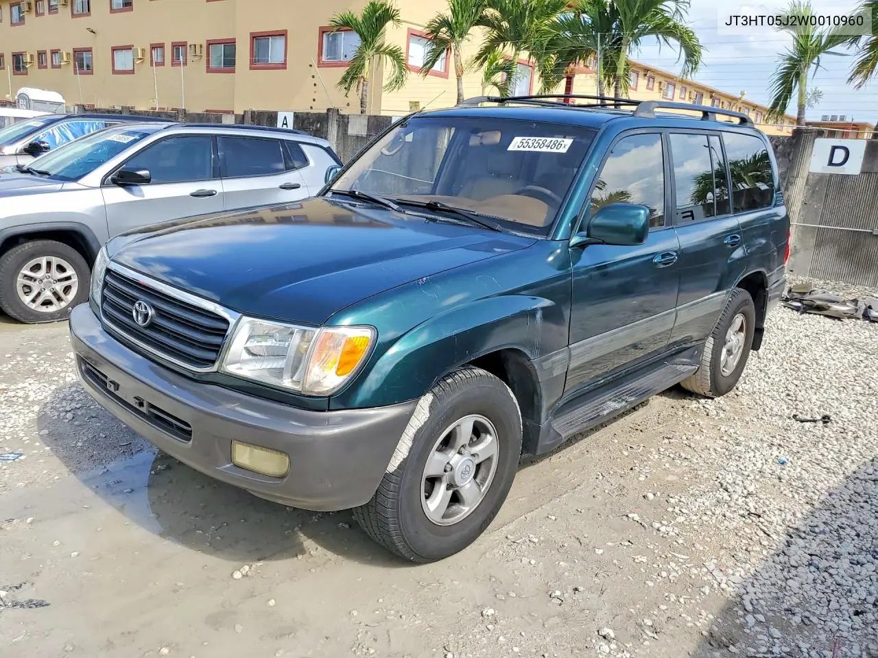 1998 Toyota Land Cruiser Base VIN: JT3HT05J2W0010960 Lot: 55358486
