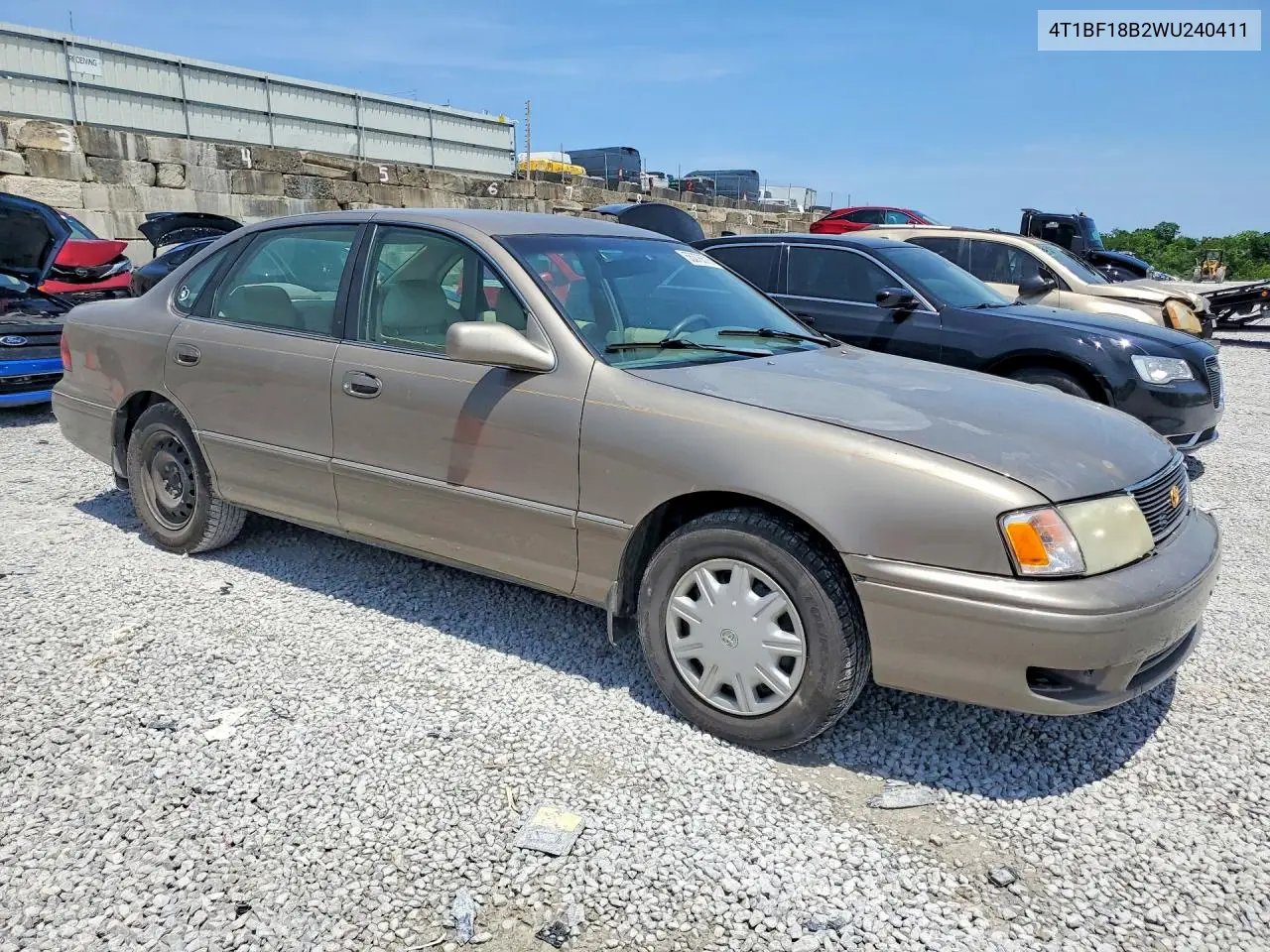 1998 Toyota Avalon Xl VIN: 4T1BF18B2WU240411 Lot: 55376576