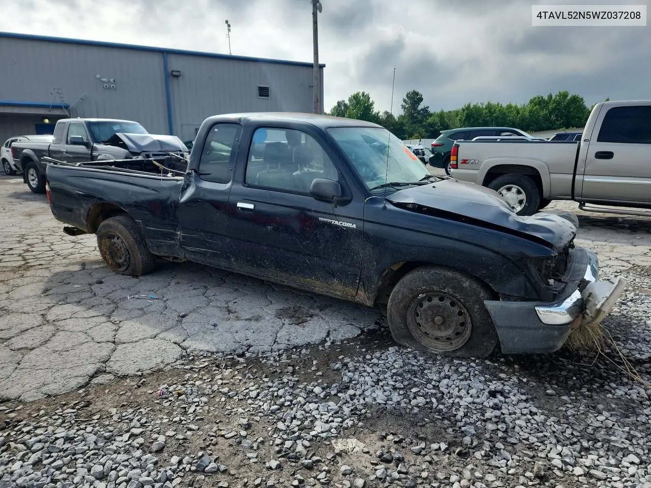1998 Toyota Tacoma Xtracab VIN: 4TAVL52N5WZ037208 Lot: 55588396