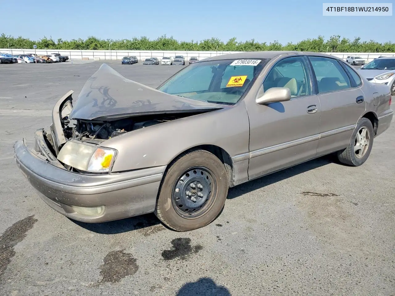 1998 Toyota Avalon Xls VIN: 4T1BF18B1WU214950 Lot: 57903016