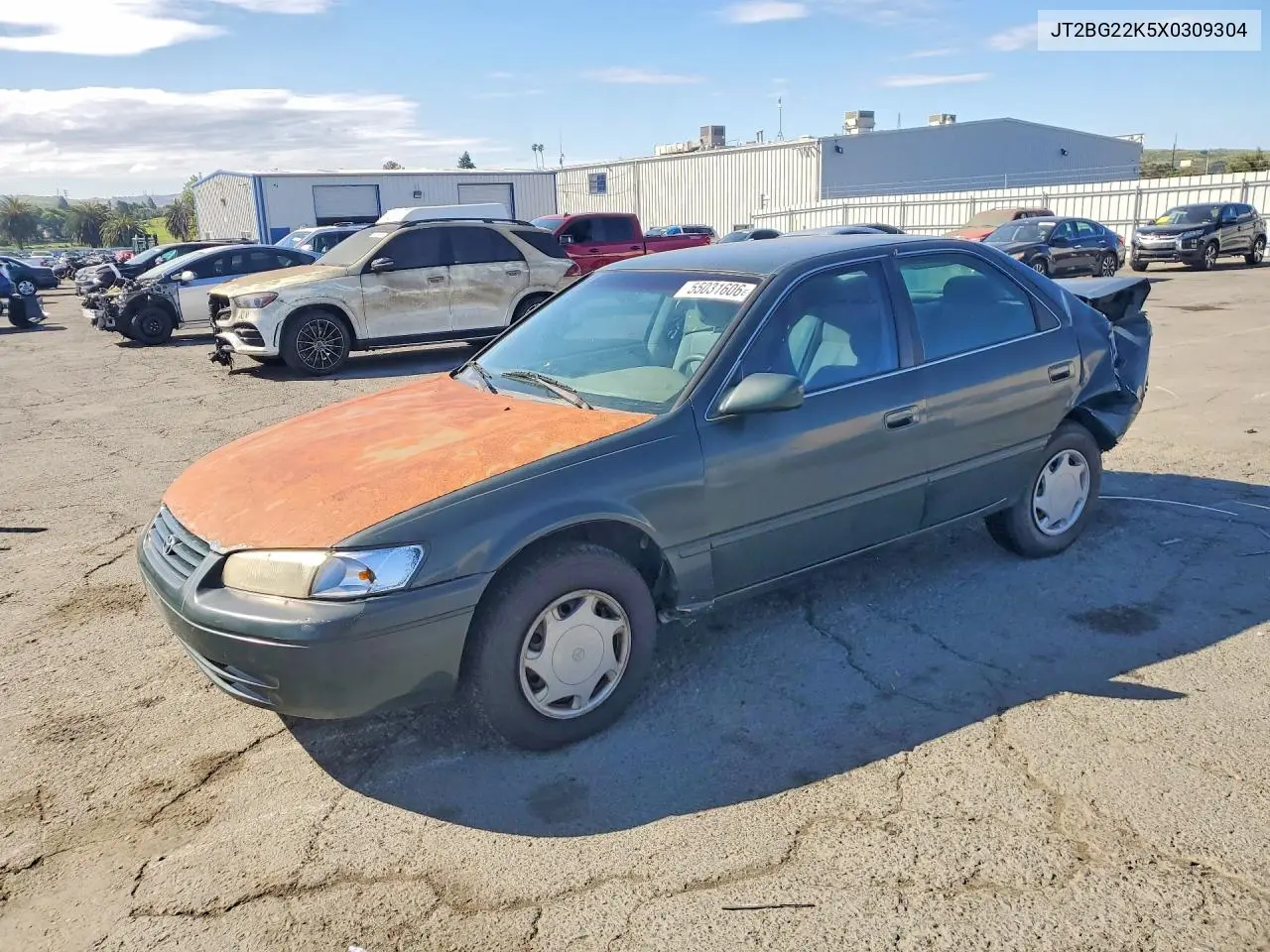1999 Toyota Camry Le VIN: JT2BG22K5X0309304 Lot: 55031606