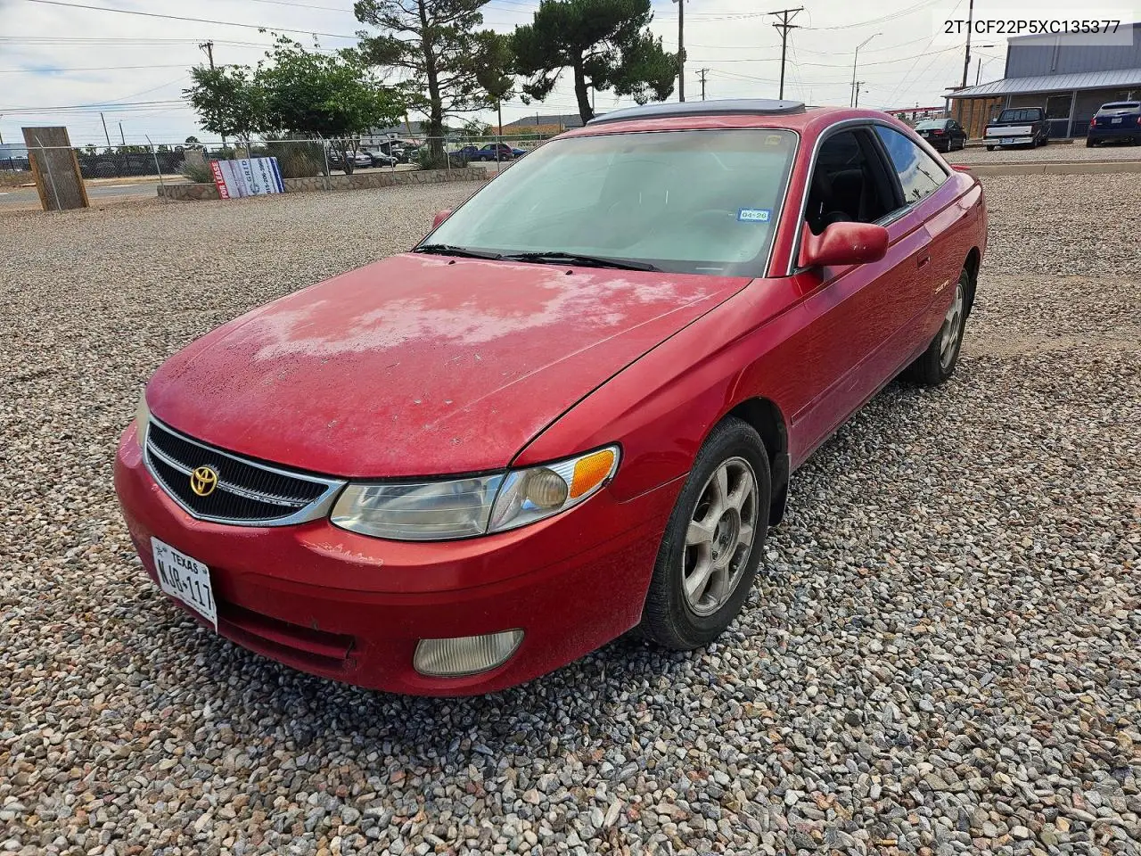 1999 Toyota Camry Solara Sle V6 VIN: 2T1CF22P5XC135377 Lot: 56290776
