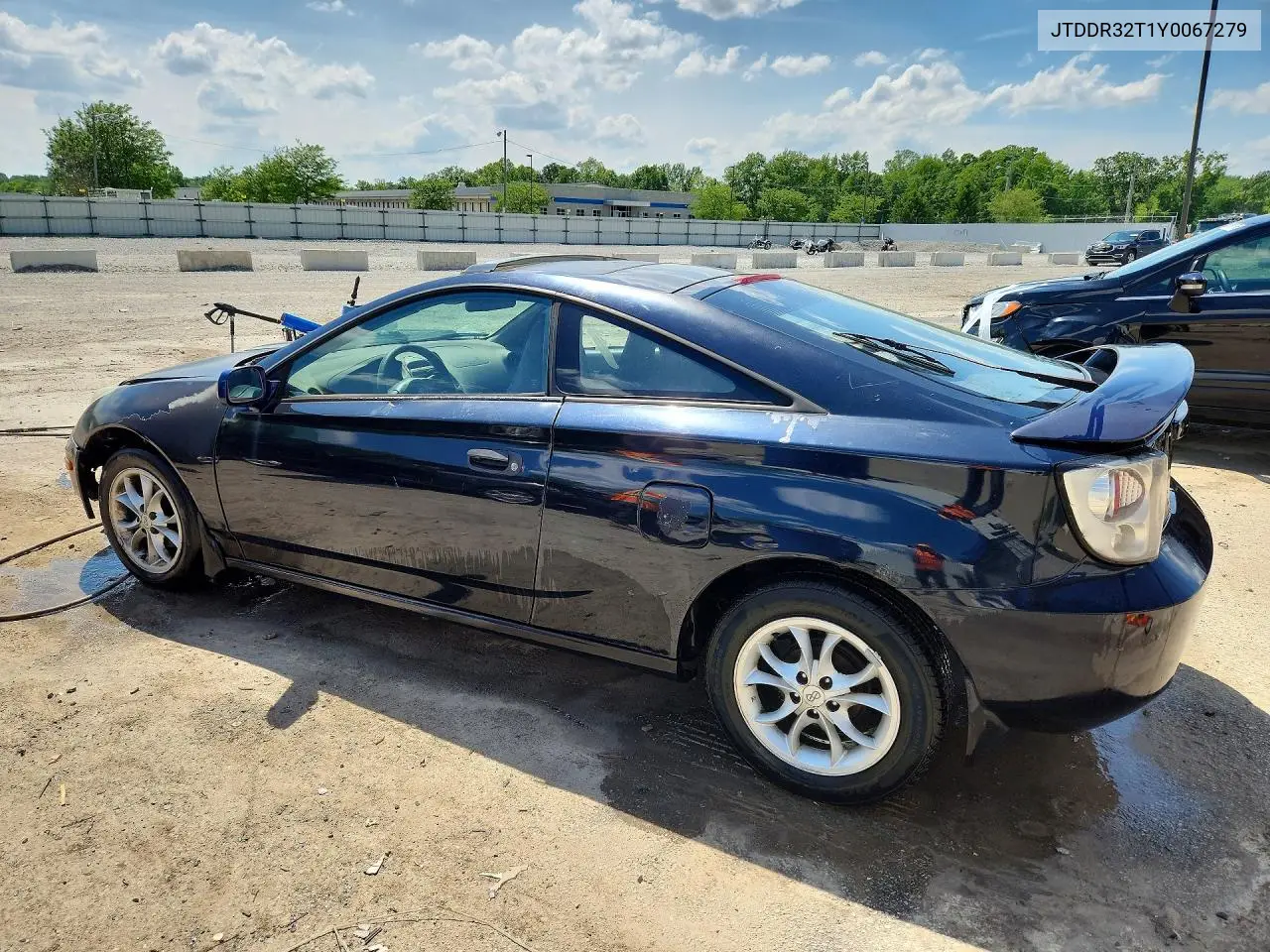 2000 Toyota Celica Gt VIN: JTDDR32T1Y0067279 Lot: 52234836