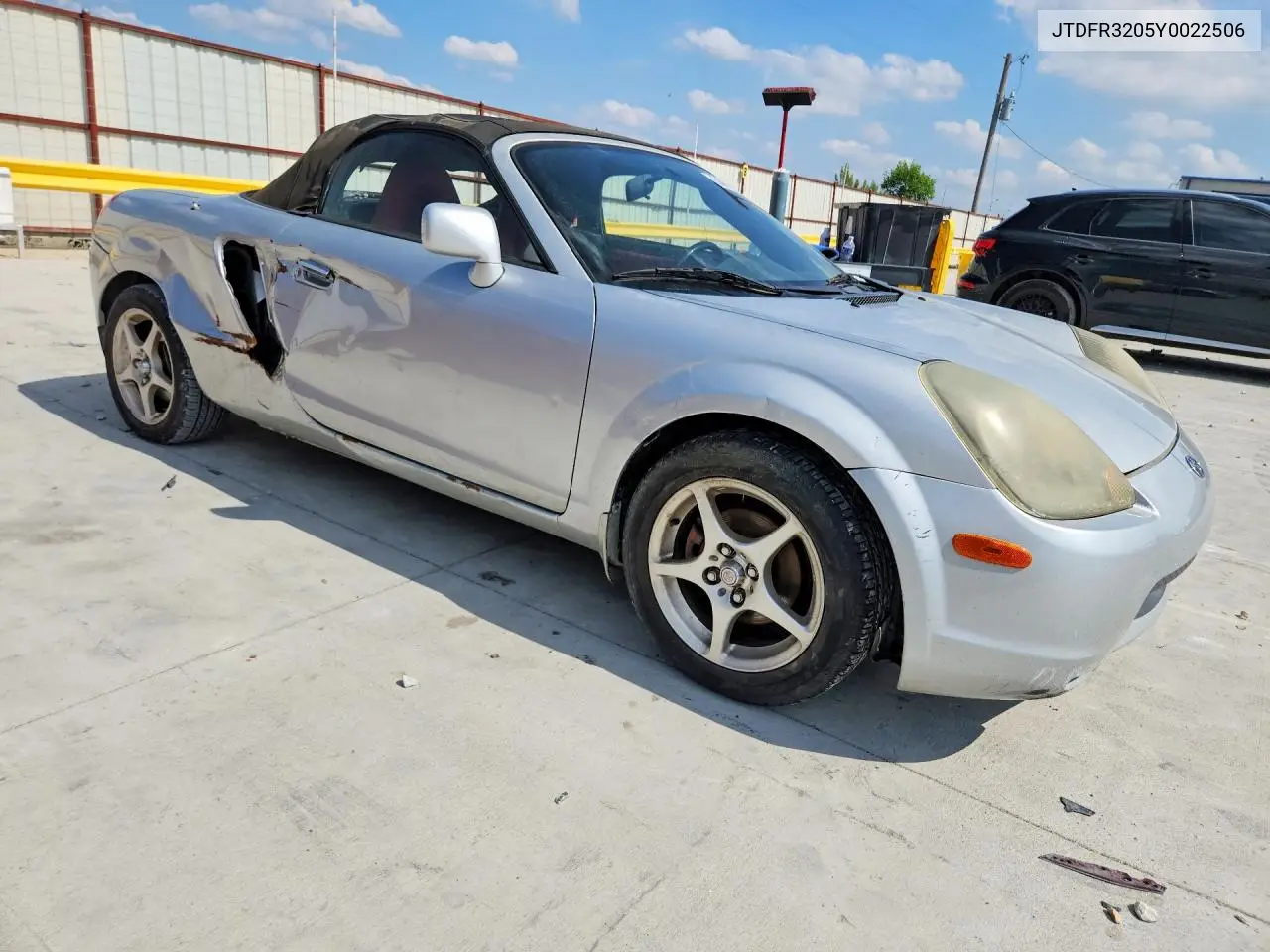 2000 Toyota Mr2 Spyder VIN: JTDFR3205Y0022506 Lot: 54213536