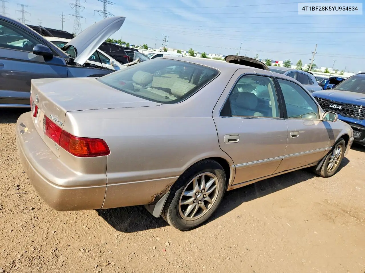2000 Toyota Camry Xle V6 VIN: 4T1BF28K5YU954834 Lot: 55244046