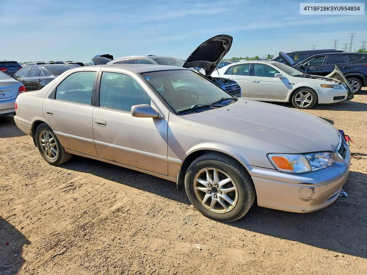 2000 Toyota Camry Xle V6 VIN: 4T1BF28K5YU954834 Lot: 55244046