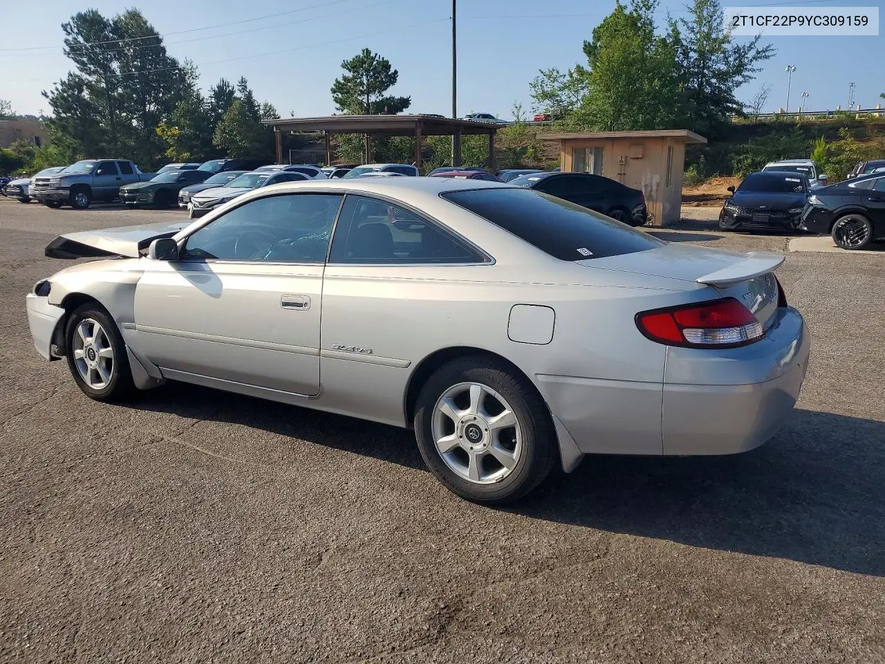 2000 Toyota Camry Solara Sle V6 VIN: 2T1CF22P9YC309159 Lot: 59541646