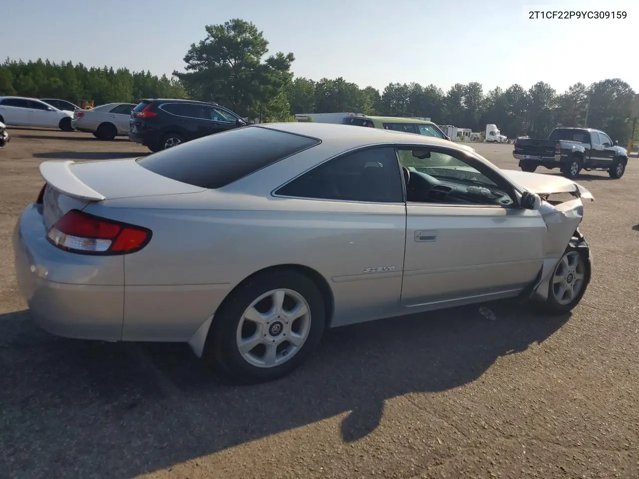 2000 Toyota Camry Solara Sle V6 VIN: 2T1CF22P9YC309159 Lot: 59541646
