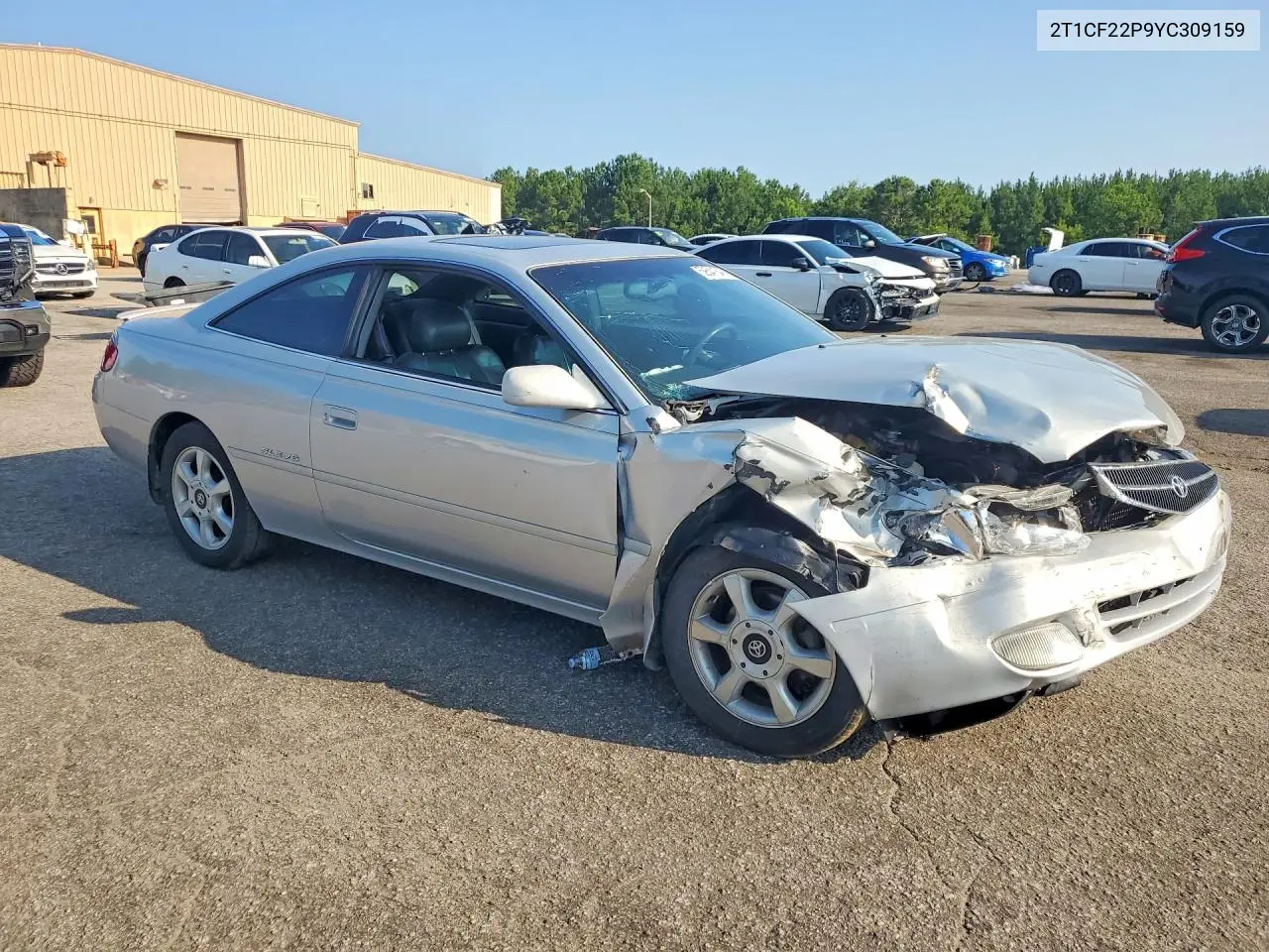 2000 Toyota Camry Solara Sle V6 VIN: 2T1CF22P9YC309159 Lot: 59541646