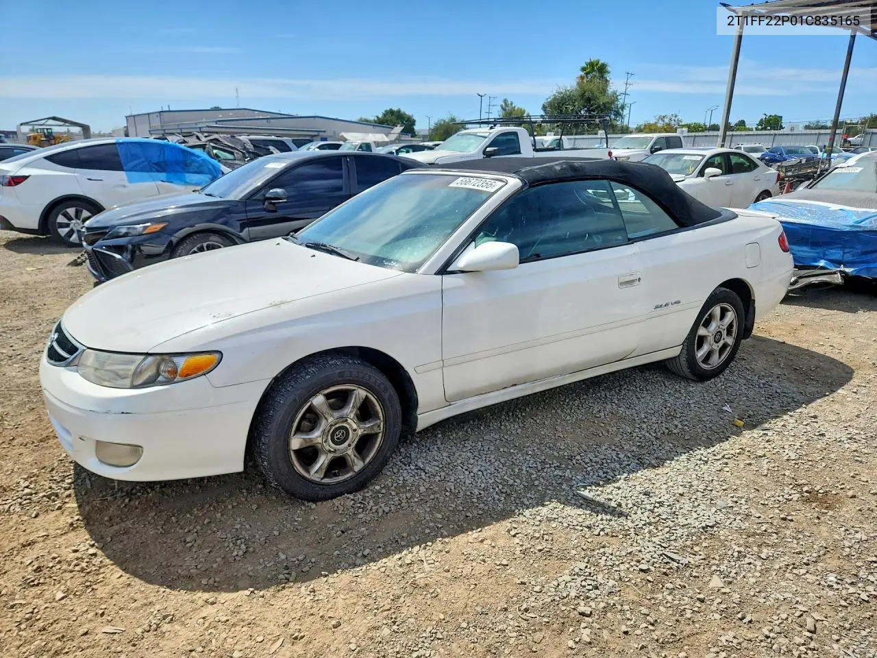 2001 Toyota Camry Solara Se V6 VIN: 2T1FF22P01C835165 Lot: 56672356