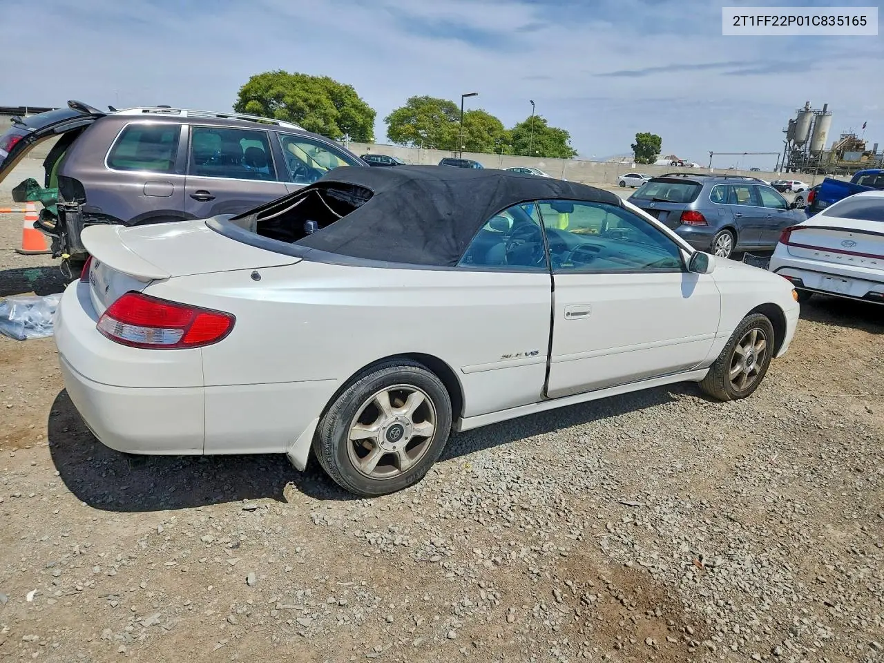 2001 Toyota Camry Solara Se V6 VIN: 2T1FF22P01C835165 Lot: 56672356