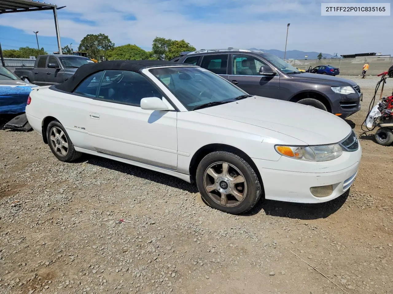2001 Toyota Camry Solara Se V6 VIN: 2T1FF22P01C835165 Lot: 56672356