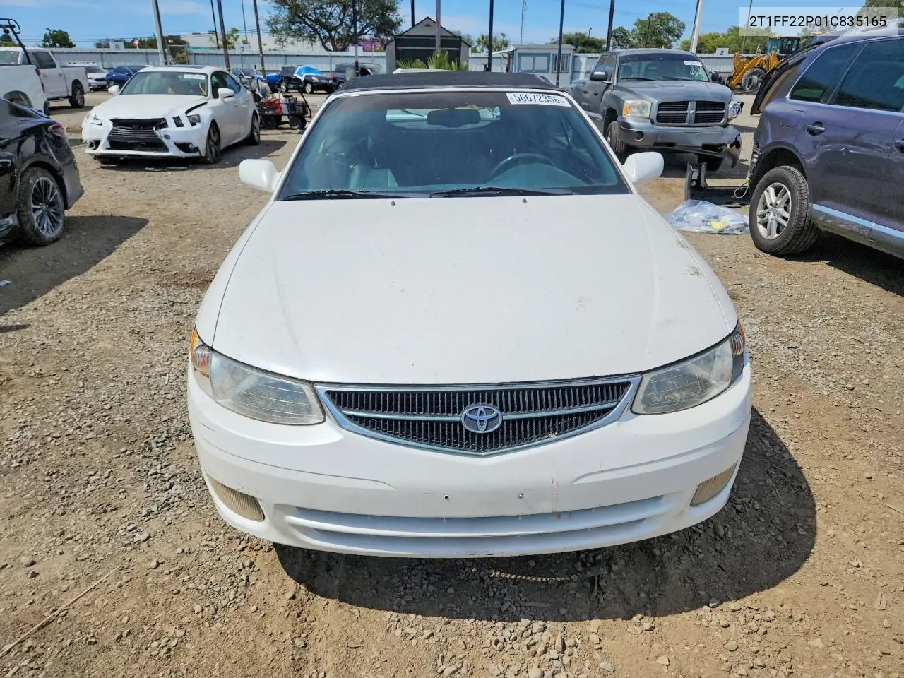 2001 Toyota Camry Solara Se V6 VIN: 2T1FF22P01C835165 Lot: 56672356