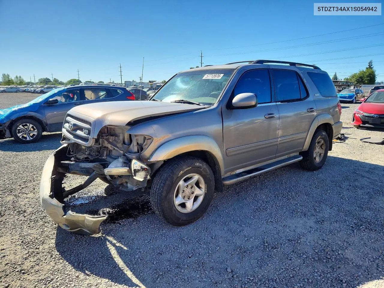 2001 Toyota Sequoia Sr5 VIN: 5TDZT34AX1S054942 Lot: 57713976