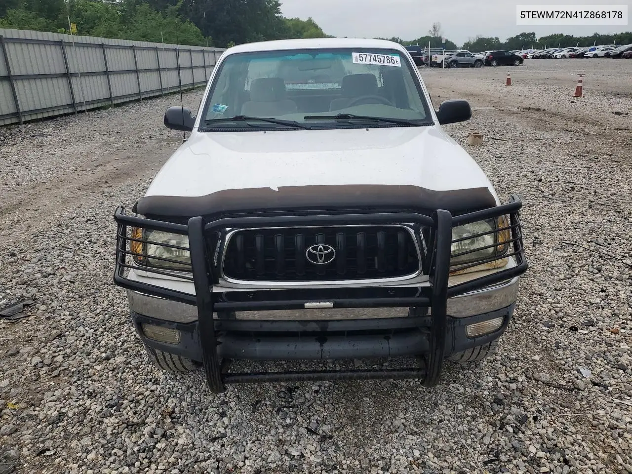 2001 Toyota Tacoma Xtracab VIN: 5TEWM72N41Z868178 Lot: 57745786