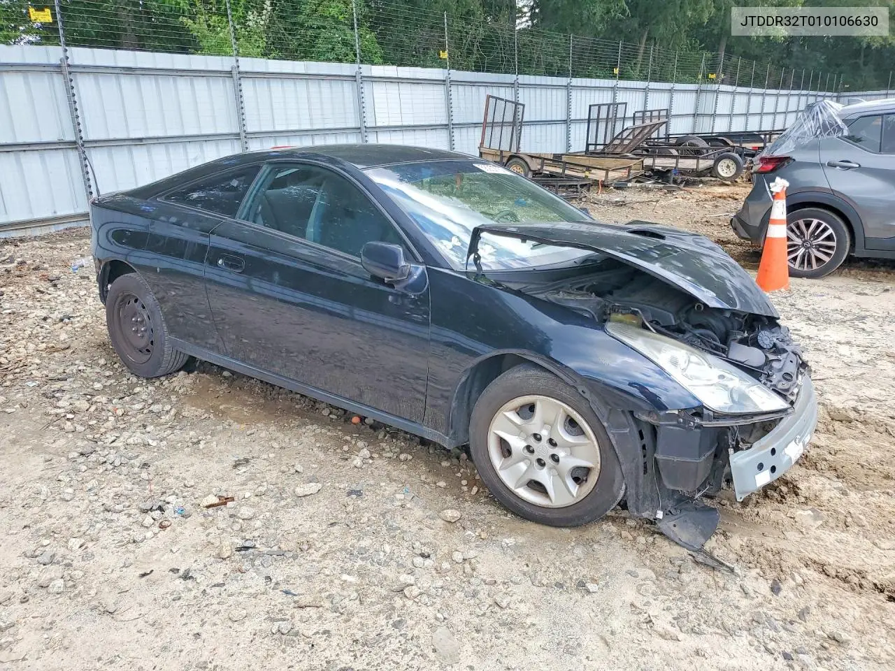 2001 Toyota Celica Gt VIN: JTDDR32T010106630 Lot: 58237556