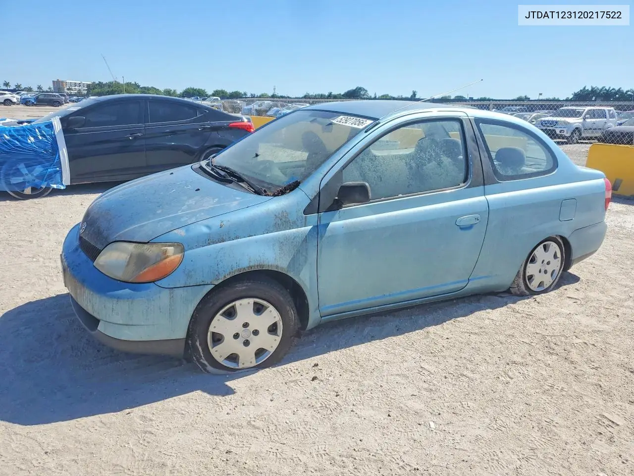 2002 Toyota Echo Base VIN: JTDAT123120217522 Lot: 52927056