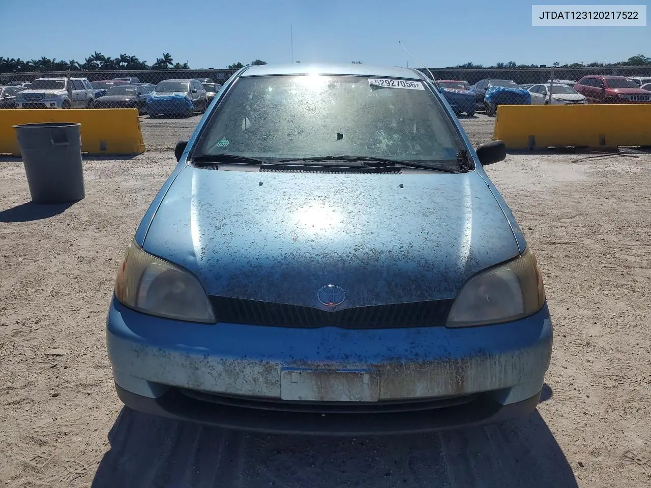 2002 Toyota Echo Base VIN: JTDAT123120217522 Lot: 52927056