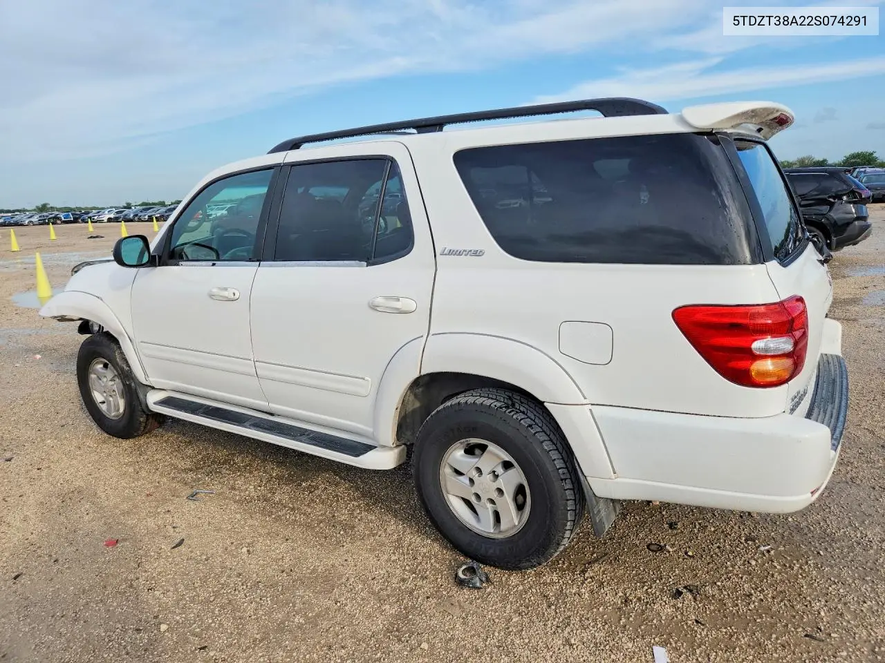 2002 Toyota Sequoia Limited VIN: 5TDZT38A22S074291 Lot: 56226276