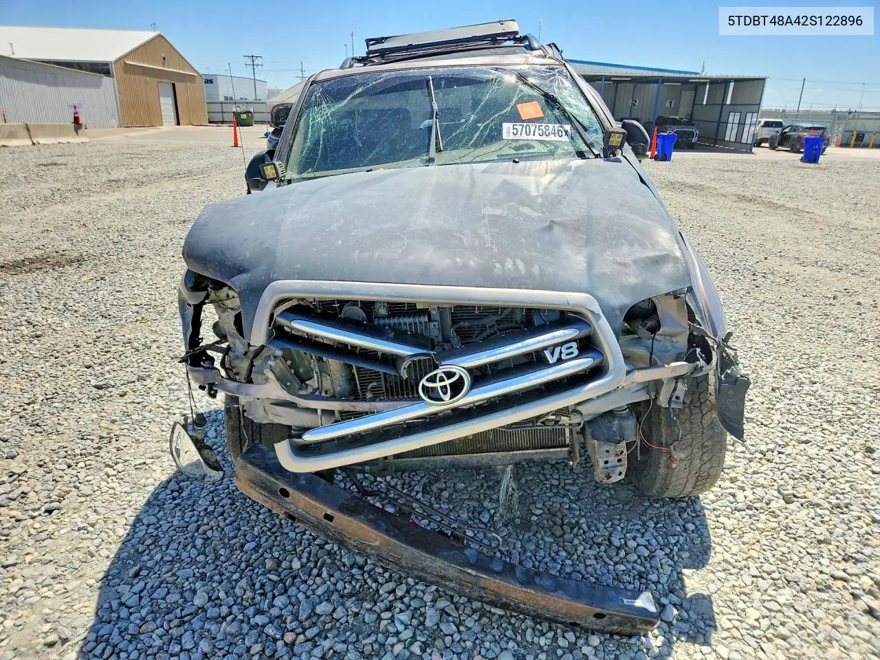 2002 Toyota Sequoia Limited VIN: 5TDBT48A42S122896 Lot: 57075846