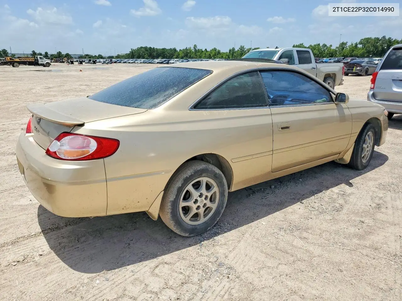 2002 Toyota Camry Solara Se VIN: 2T1CE22P32C014990 Lot: 58424136