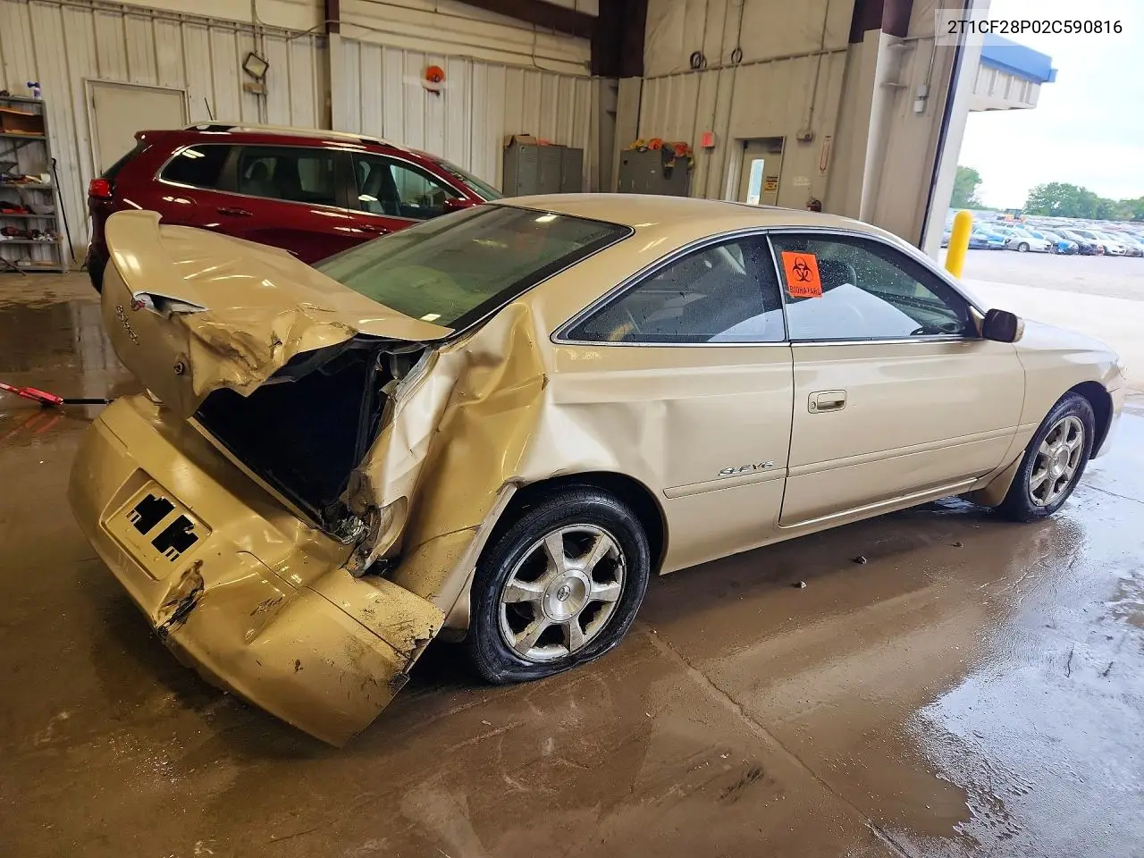 2002 Toyota Camry Solara Sle V6 VIN: 2T1CF28P02C590816 Lot: 58816096